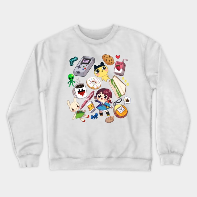 Happy Times Crewneck Sweatshirt by wikiyea